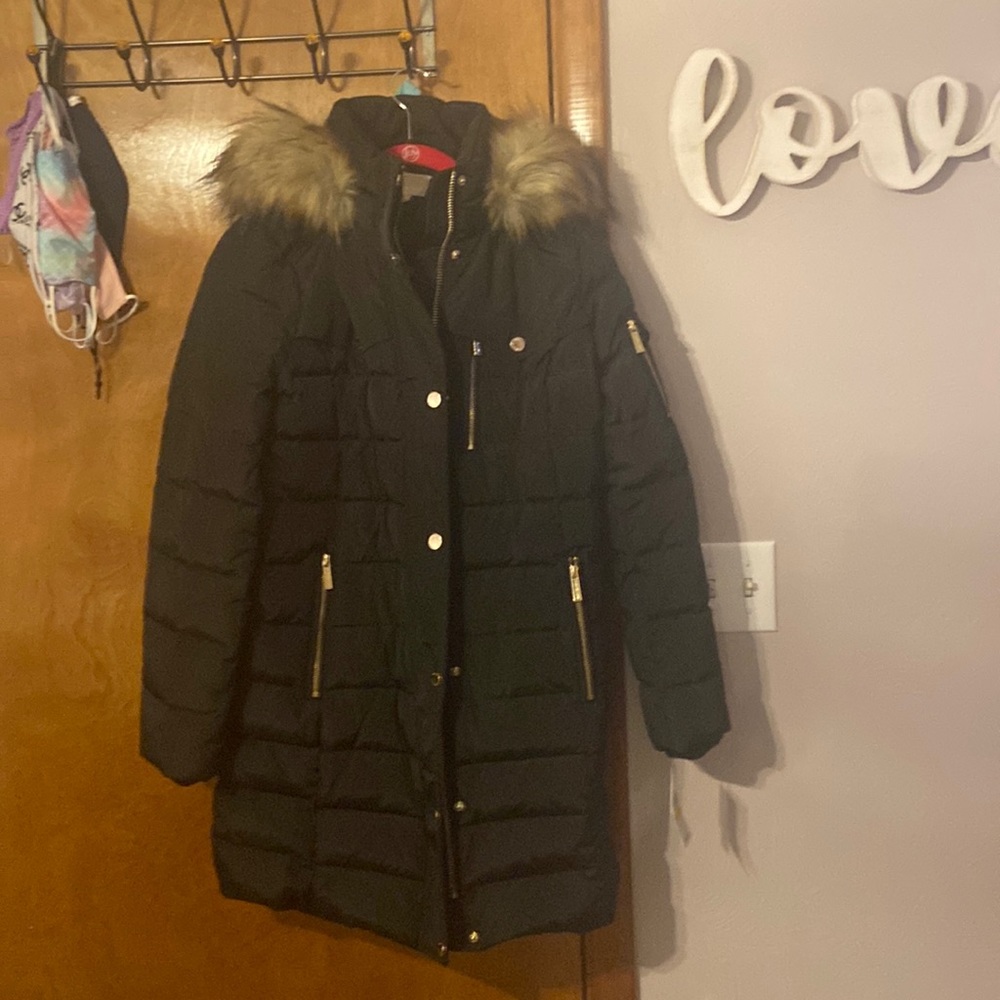 Black micheal kors winter coat never worn with tags